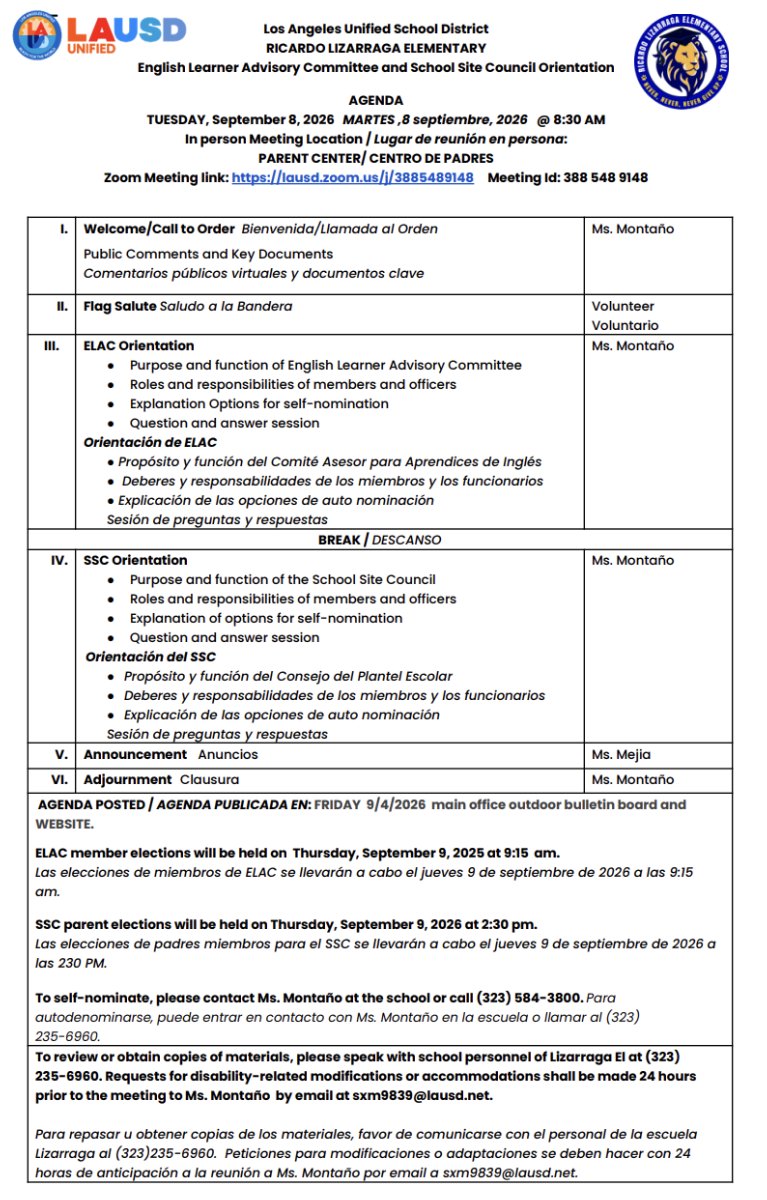 orientation agenda 2026